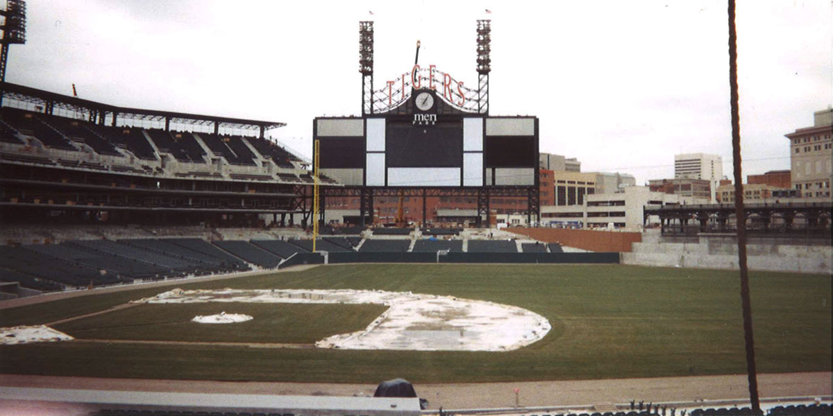 Image of Comerica Park Being Built