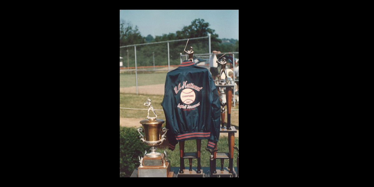 Image of Baseball Trophies and Jacket