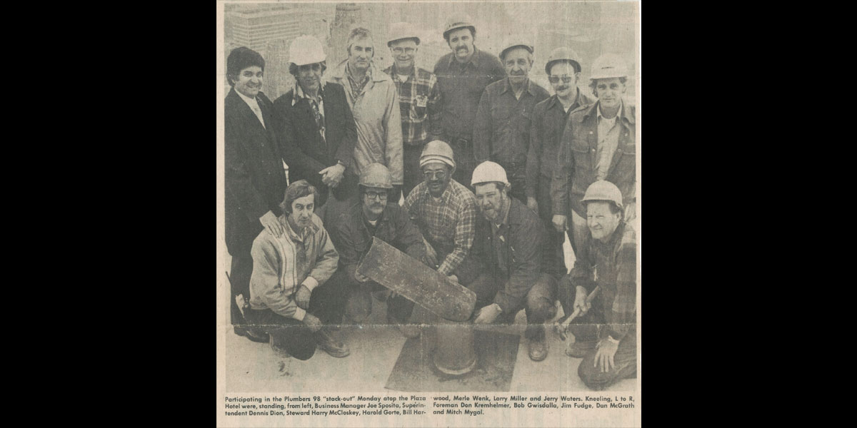 Newspaper Clipping of UA Local 98